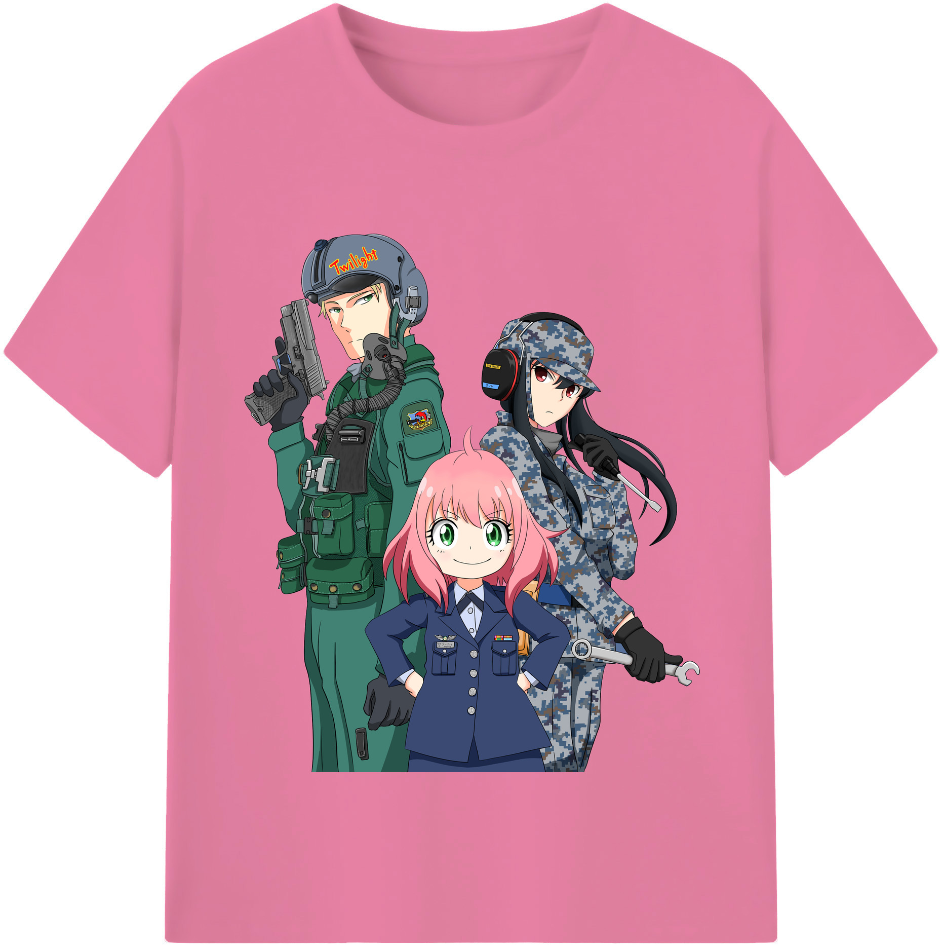 （画像用） SPY×FAMILY间谍家家酒 綿100％半袖Tシャツ（フロントプリント）